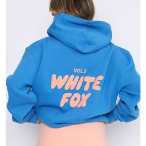 COPY - White fox blue hoodie XS/S